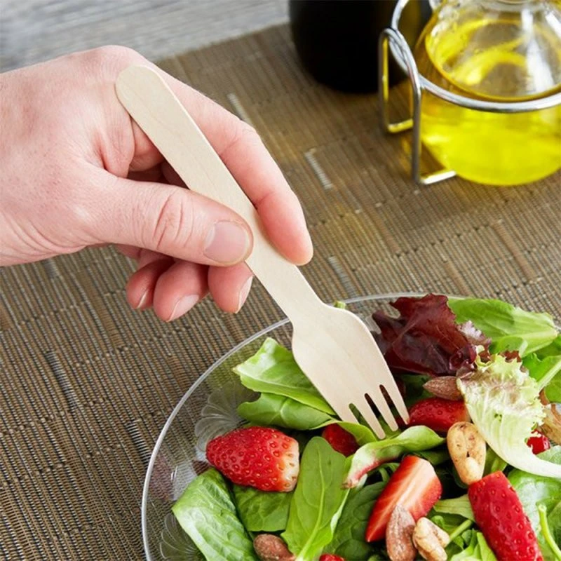fast food wooden fork