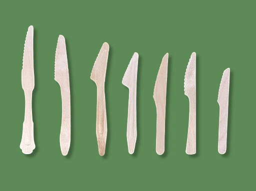 Sharp Edge Birch Wooden Knife for Steak - Sturdy Construction Sharp Edge Birch Wooden Knife for Steak - Sturdy Construction