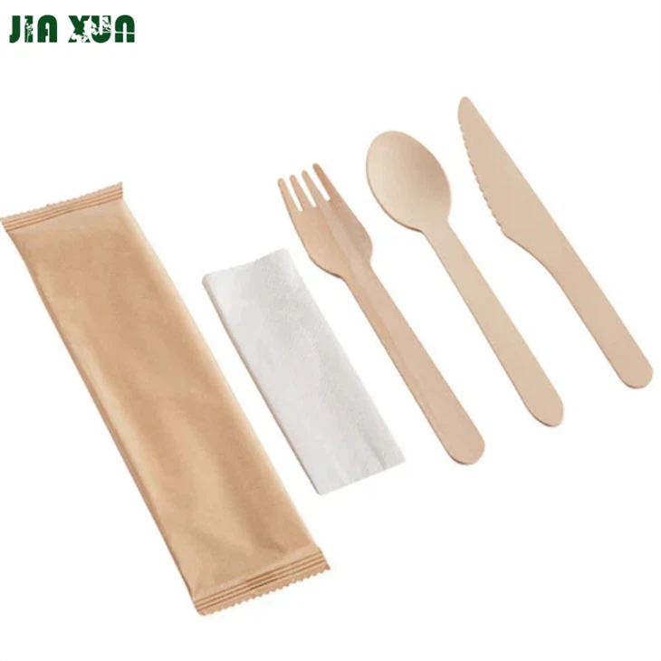 Wooden Cutlery Set Portable