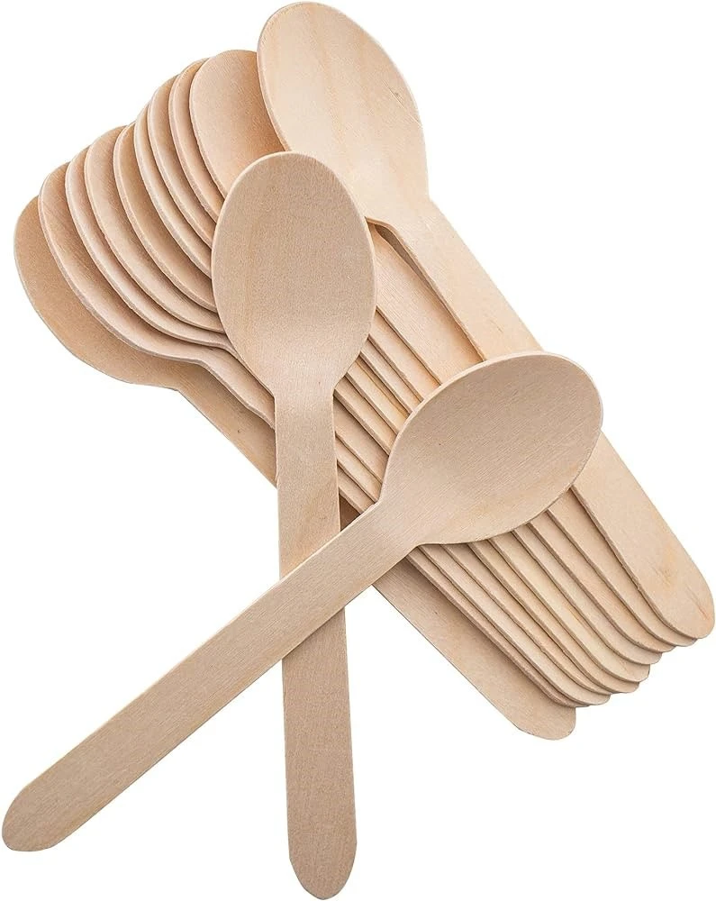 Disposable wooden cutlery wooden spoon